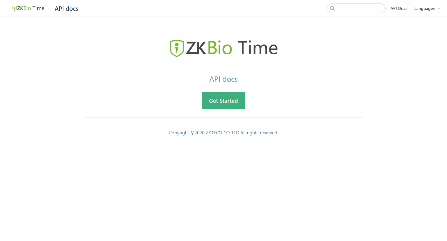 Picture of ZKBio Time API